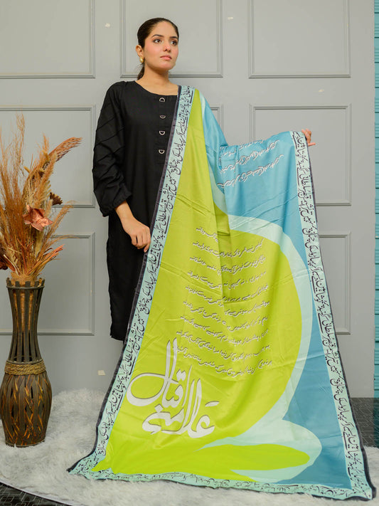 Qasre Sultani  Silk Dupatta (Green)