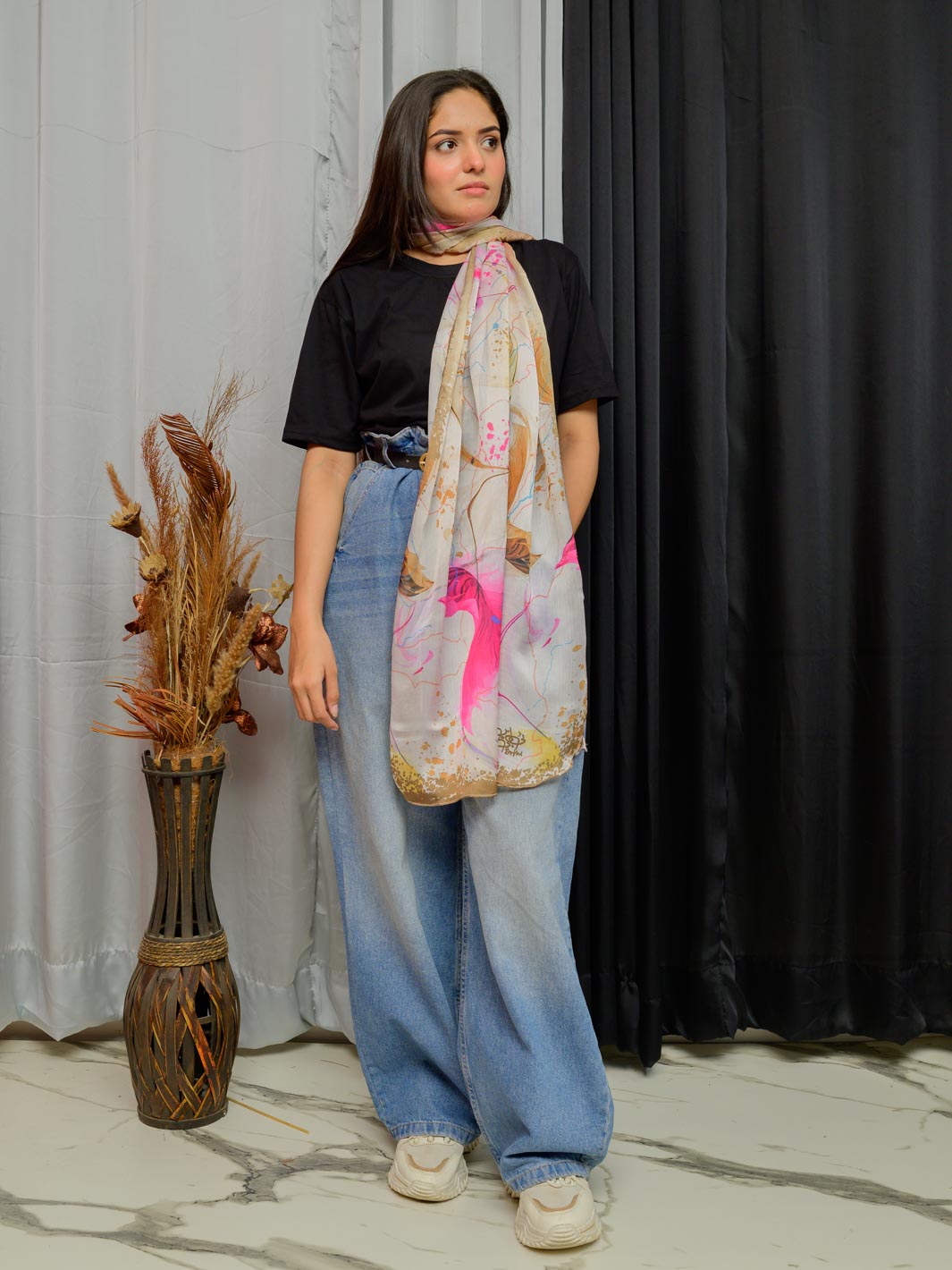 Rang jaa Stole (Pink)
